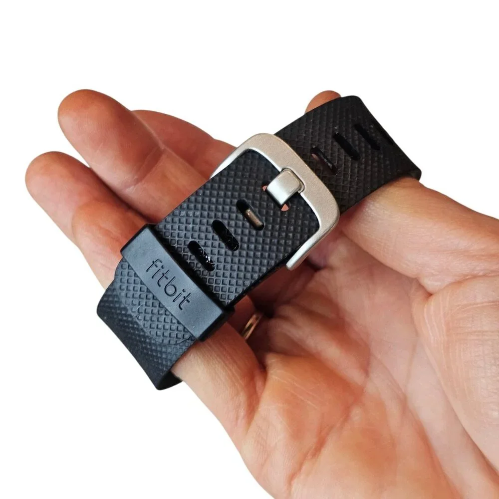 Fitbit Charge HR Wireless Activity Wristband‎ - Size Large - Black UNTESTED